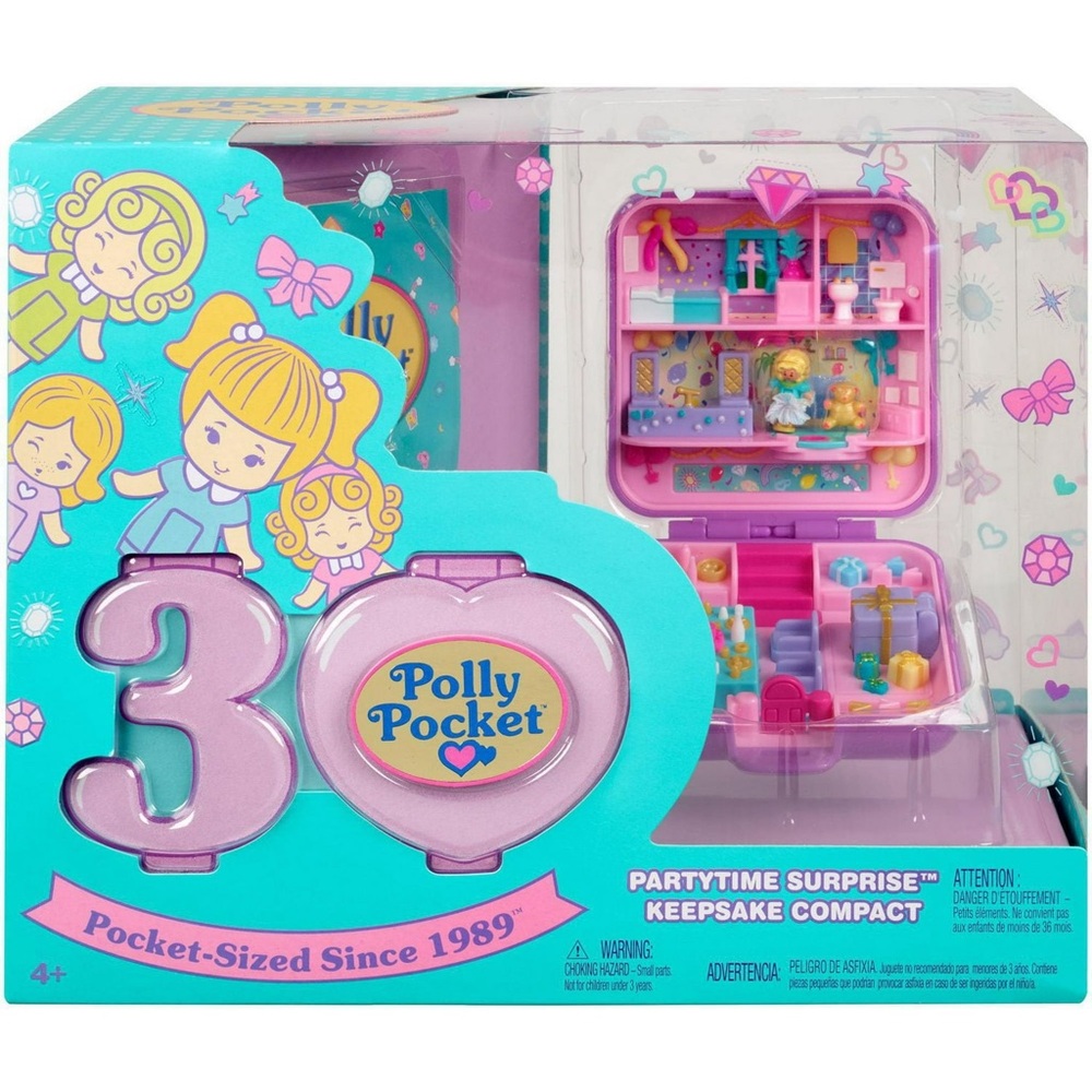NEW 2018 Polly Pocket Partytime Surprise Keepsake Compact 2019 Release